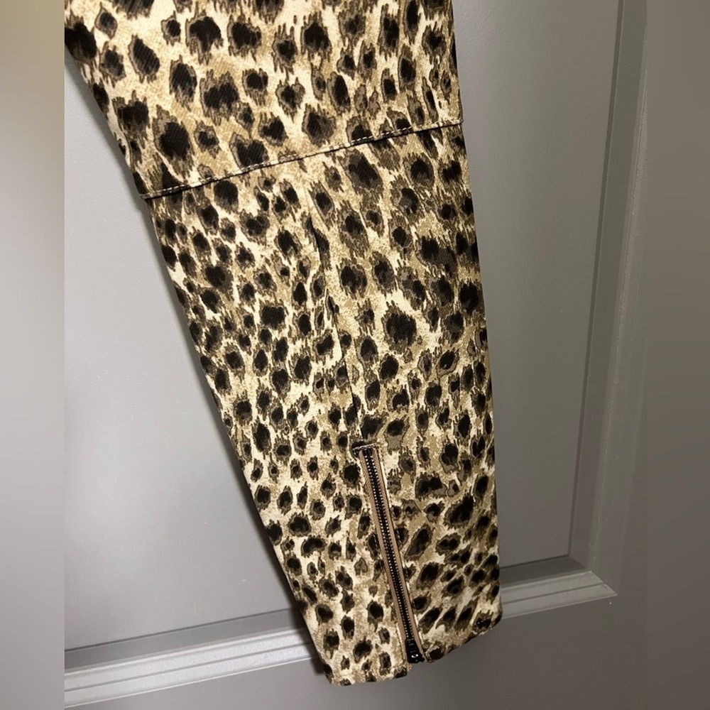 J. McLaughlin Leopard Print Safari Baxter Skinny Jeans Size 8 - Picture 6 of 8